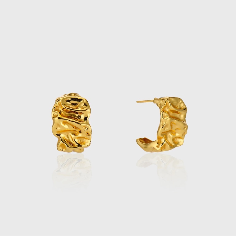 Aureum Collective KENDALL earrings 24k Gold Vermeil Sterling Silver Gold Plating